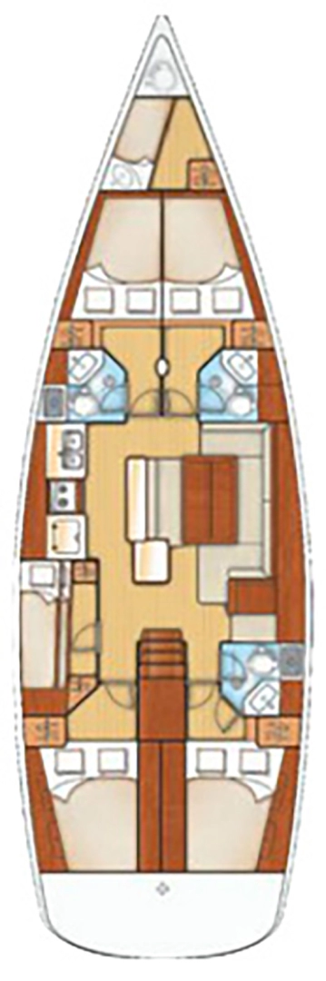 Bareboat Rental Sailboat Bénéteau with a boat licence