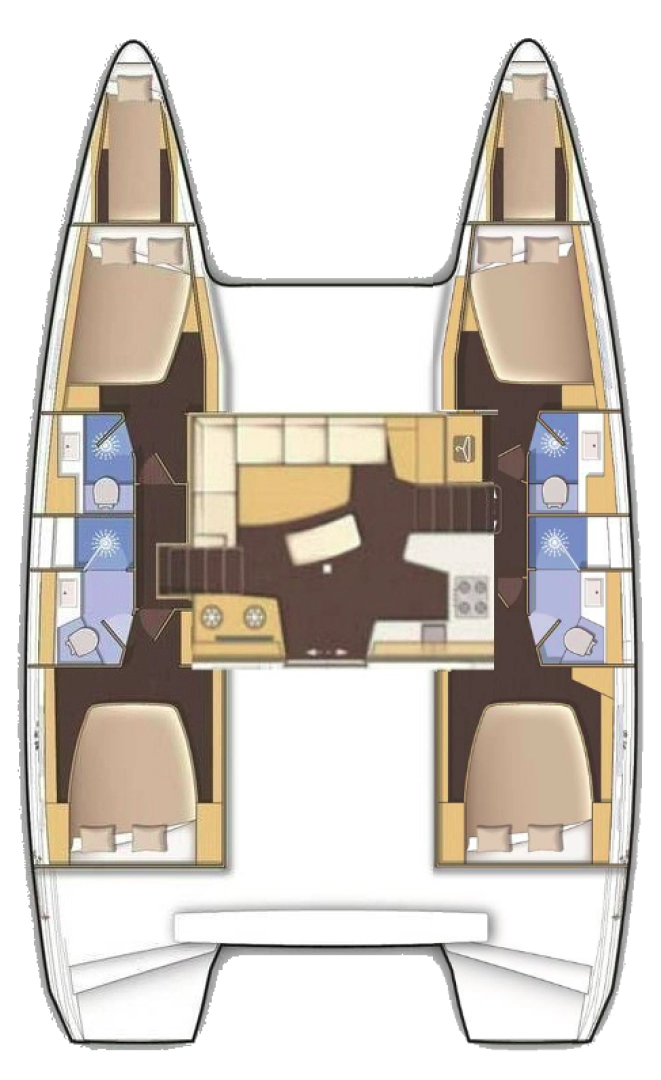 Catamaran rental with or without captain Lagoon Alimos