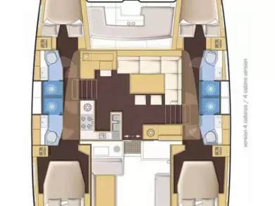 Bareboat Rental Catamaran Lagoon with a boat licence
