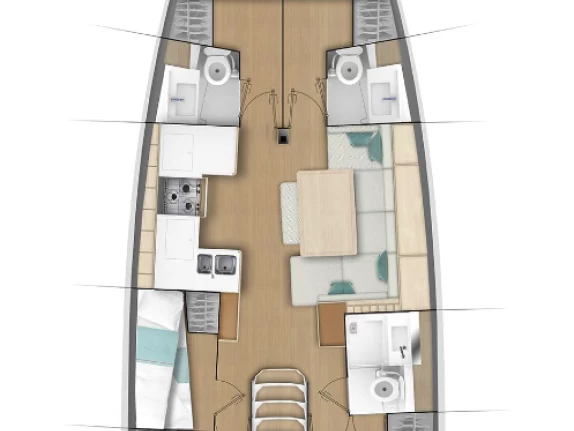 Sailboat rental with or without captain Jeanneau Neo Klima