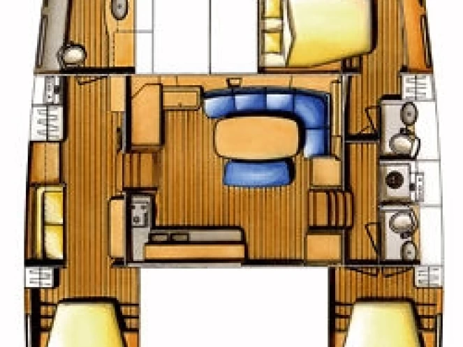 Bareboat Rental Catamaran Lagoon with a boat licence