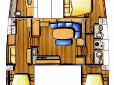 Bareboat Rental Catamaran Lagoon with a boat licence