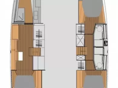 Bareboat Rental Catamaran Fountaine Pajot with a boat licence