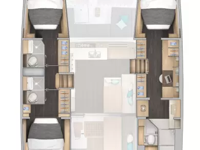 Lagoon Lagoon 43 charter bareboat or captained in  Marsh Harbour