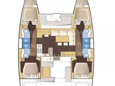 Lagoon Lagoon 410 S2 charter bareboat or captained in  Fethiye