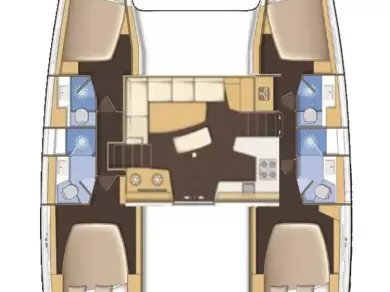 Bareboat Rental Catamaran Lagoon with a boat licence