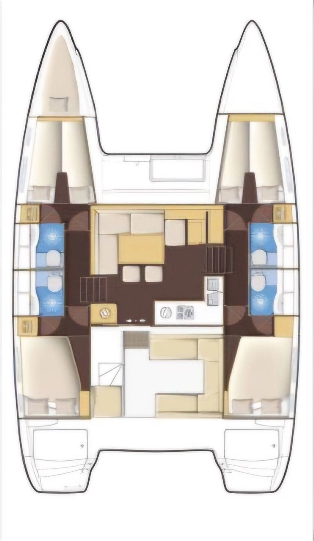 Catamaran rental in Ko Chang (Koh Chang) - Lagoon Lagoon 400 S2