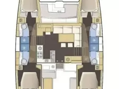 Bareboat Rental Catamaran Lagoon with a boat licence