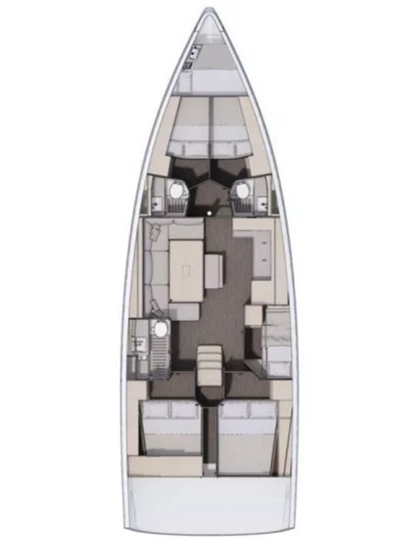 Bareboat Rental Sailboat Dufour with a boat licence