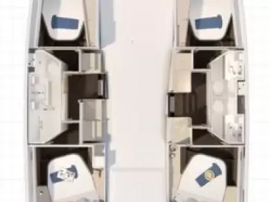 Boat rental Fountaine Pajot Fountaine Pajot FP 41 Quatuor 3 in Saint-Raphaël on Samboat