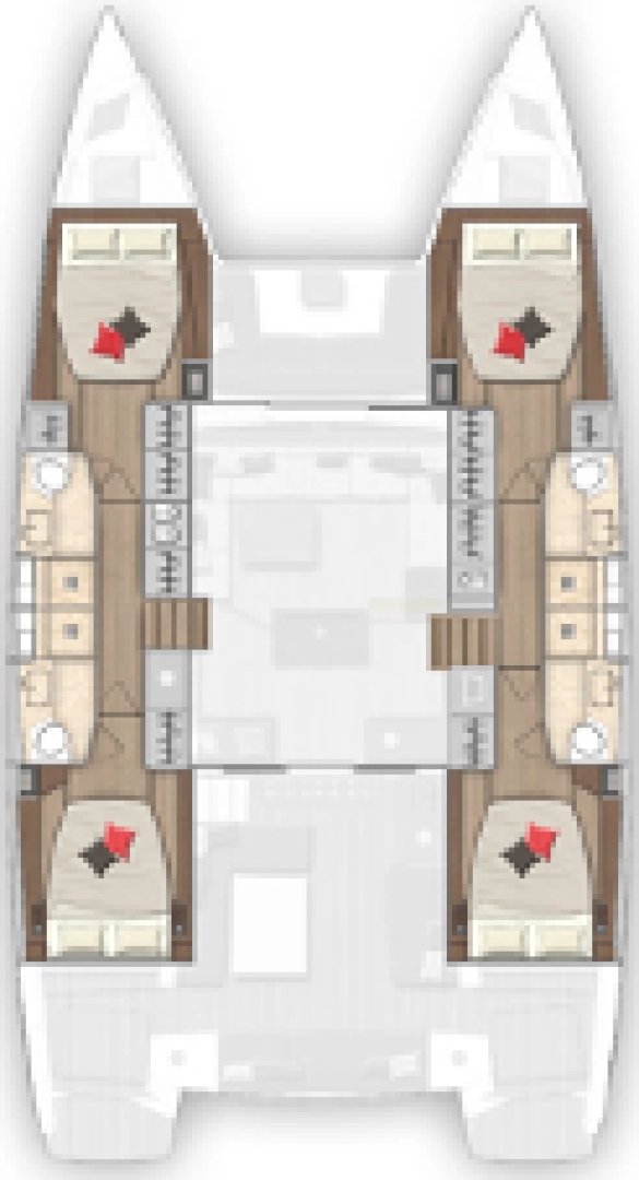 Bareboat Rental Catamaran Lagoon with a boat licence