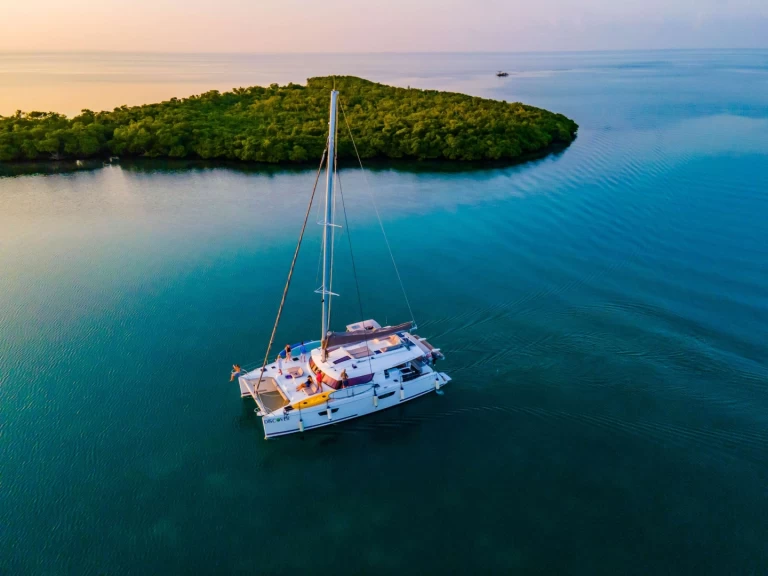 Bareboat Rental Catamaran Fountaine Pajot with a boat licence