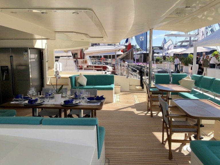  Serenity 64 LUXE charter bareboat or captained in  Sant Antoni de Portmany