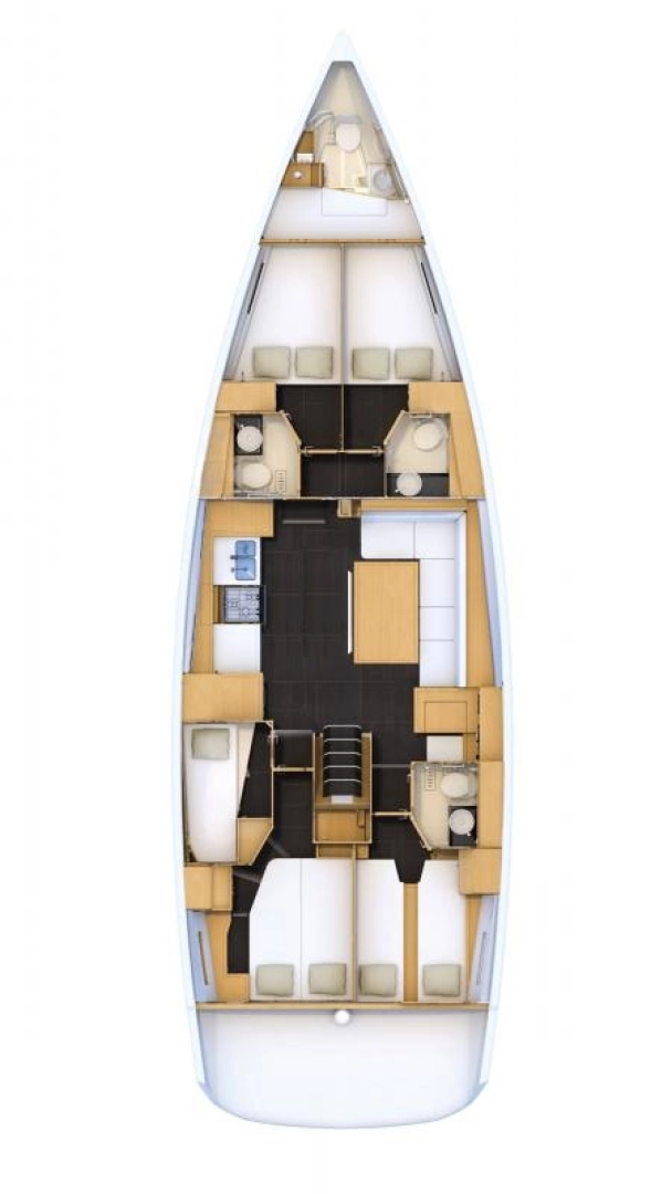 Sailboat rental in Piso Livadi - Jeanneau Jeanneau 54