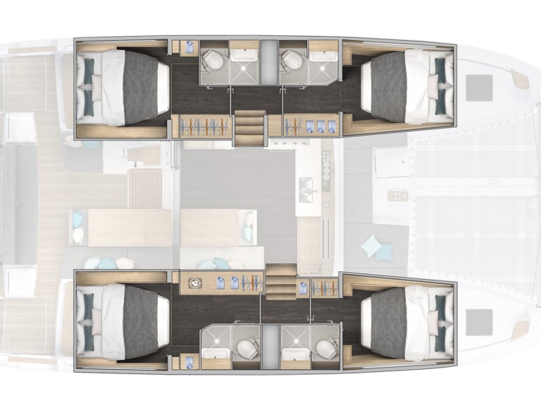 Catamaran rental with or without captain Lagoon Furnari