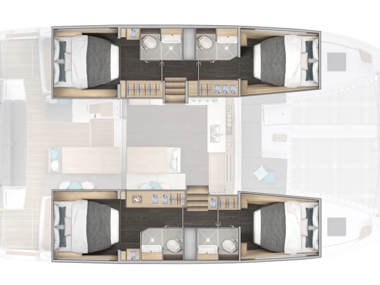 Catamaran rental with or without captain Lagoon Furnari