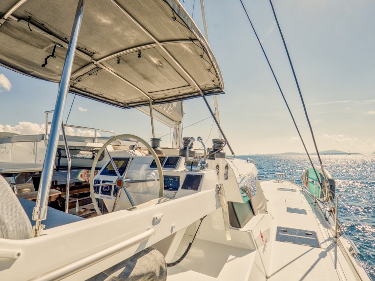 Fountaine Pajot Aura 51 charter bareboat or captained in  Lefkáda