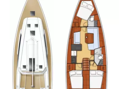 Bénéteau Oceanis 41.1 charter bareboat or captained in  Kaštela