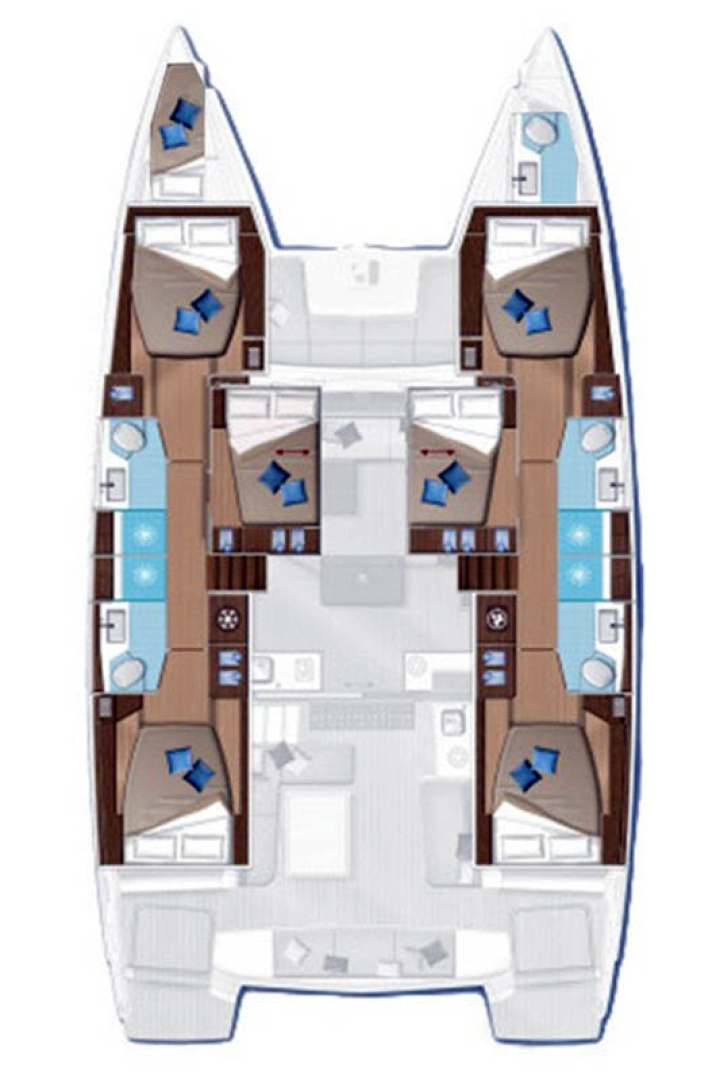 Catamaran rental with or without captain Lagoon Seget Donji