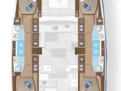 Bareboat Rental Catamaran Lagoon with a boat licence
