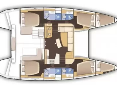 Bareboat Rental Catamaran Lagoon with a boat licence