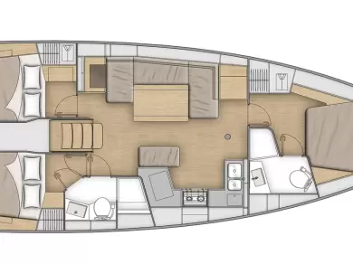 Sailboat rental with or without captain Bénéteau Skradin