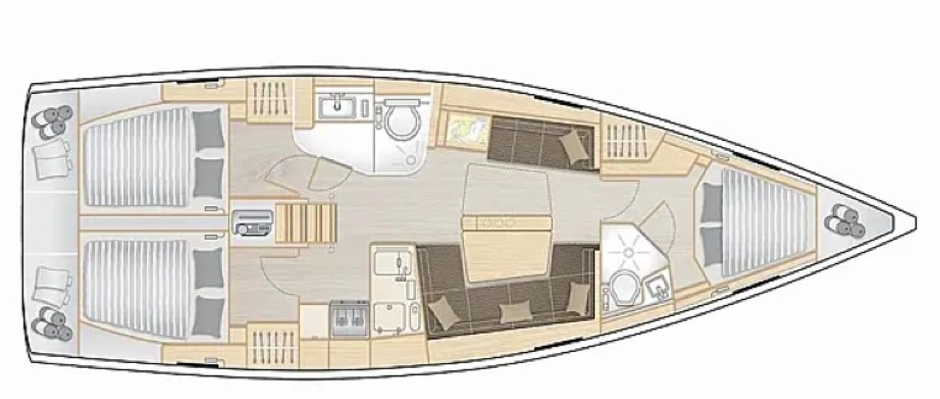 Sailboat rental in Lefkáda - Hanse Hanse 418