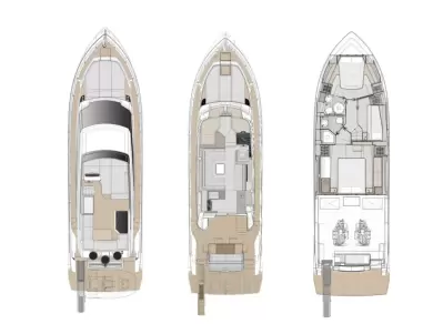 Boat rental Ferretti Ferretti Yachts 500 - 3 + 1 cab in Podstrana on Samboat