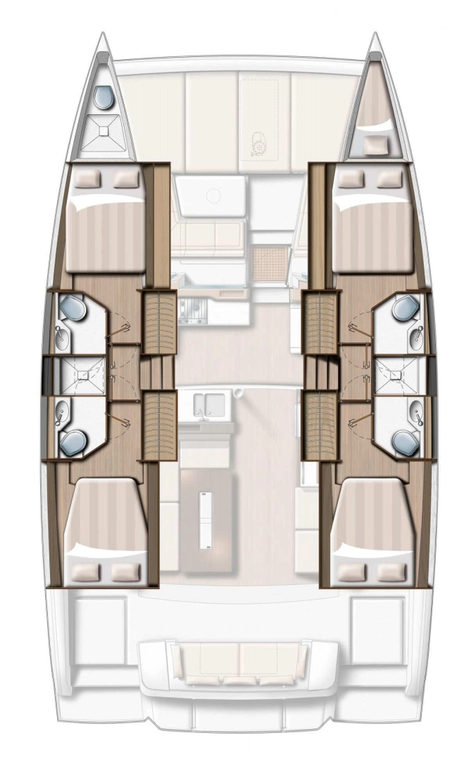 Catamaran rental in Rogoznica - Bali Bali 4.2