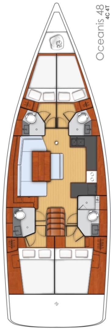 Yacht charter Split cheap Oceanis 48