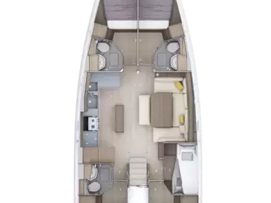 Rent a Bénéteau Oceanis 52 - 6 cab. Split