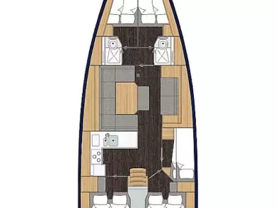 Bareboat Rental Sailboat Bavaria with a boat licence