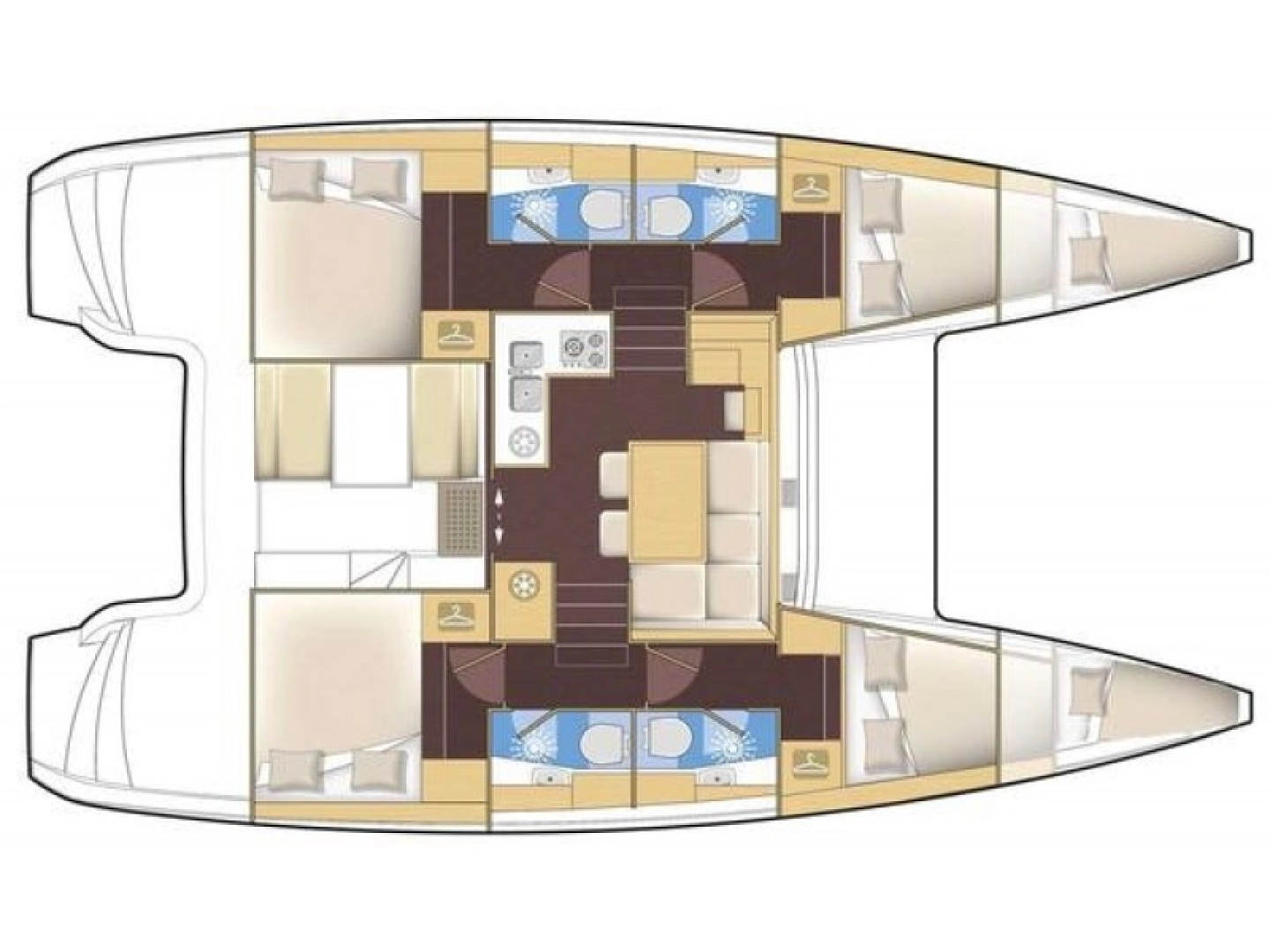 Bareboat Rental Catamaran Lagoon with a boat licence