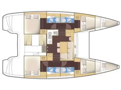 Bareboat Rental Catamaran Lagoon with a boat licence