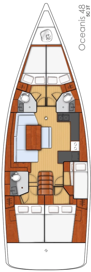 Sailboat rental in Sukošan - Bénéteau Oceanis 48