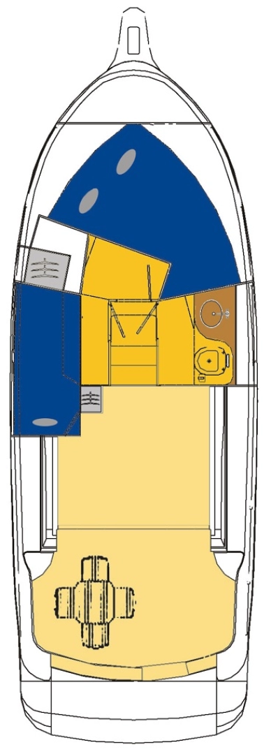 Bareboat Rental Motorboat Sas Vektor with a boat licence