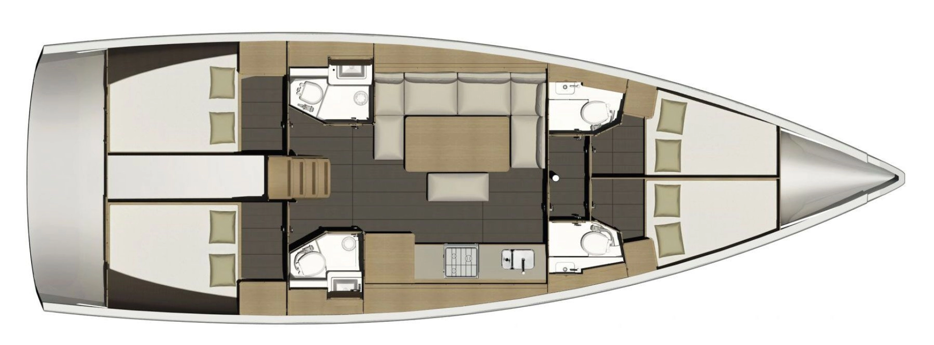 Sailboat rental in Lefkáda - Dufour Dufour 460 Grand Large