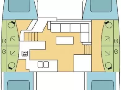 Bareboat Rental Catamaran Fountaine Pajot with a boat licence