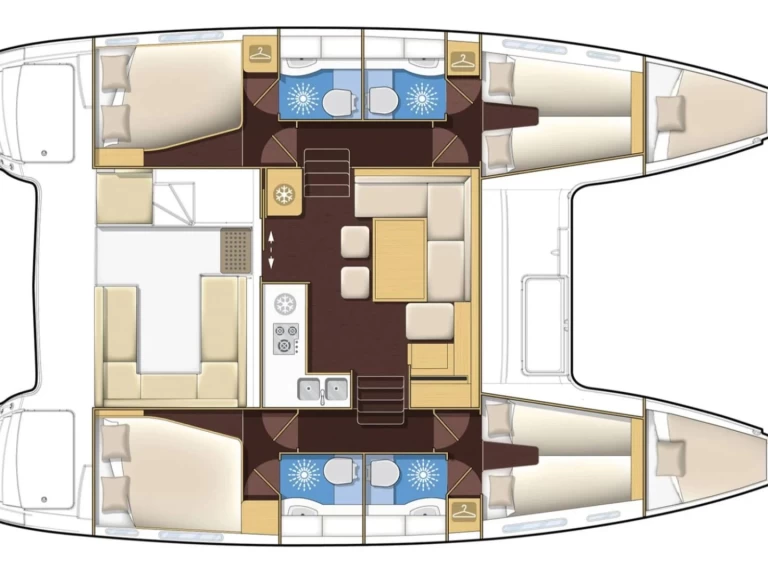 Catamaran rental with or without captain Lagoon Alimos