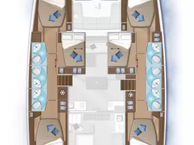 Catamaran rental with or without captain Lagoon Alimos