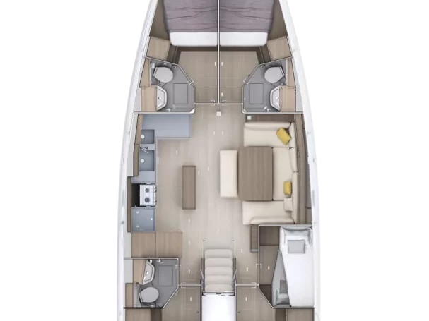 Yacht charter Gouvia cheap Oceanis 52 - 6 cab.