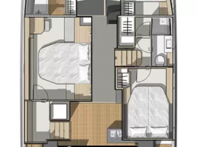 Bareboat Rental Motorboat Fountaine Pajot with a boat licence