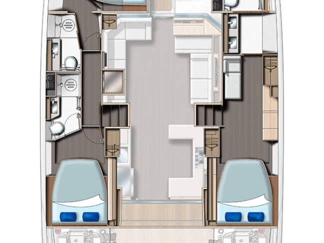 Boat rental Leopard Catamarans / Robertson & Caine Leopard 53 - OW in Eden Island on Samboat