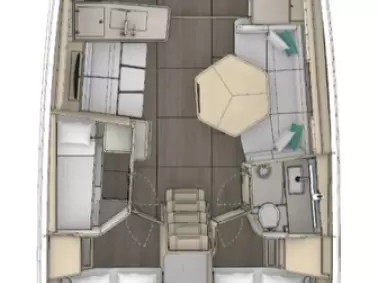 Bareboat Rental Sailboat Dufour with a boat licence