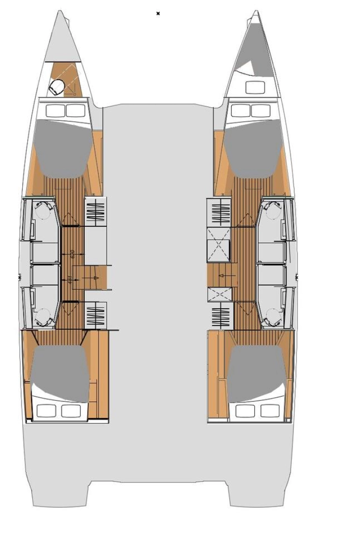 Catamaran rental in Le Marin - Fountaine Pajot Elba 45