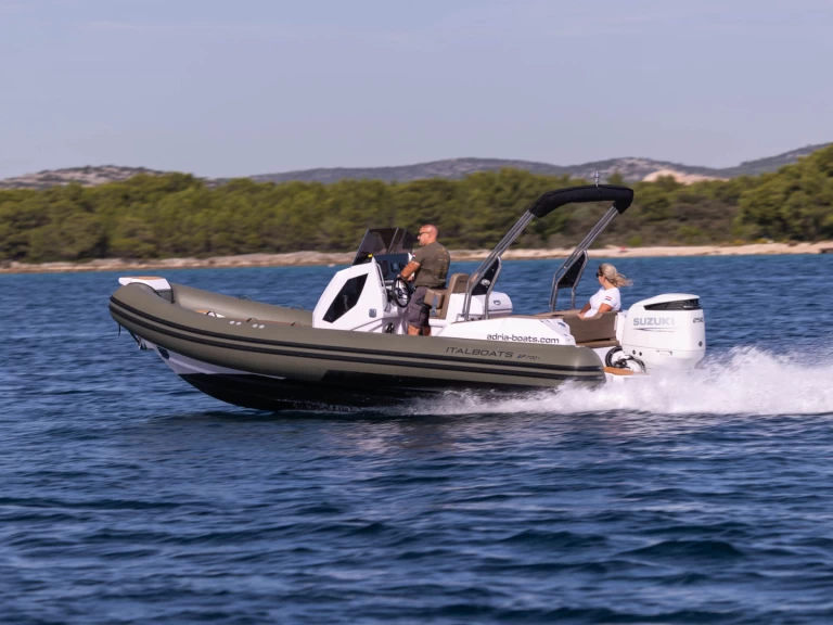 Bareboat Rental RIB Italboats with a boat licence