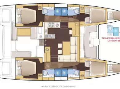 Lagoon Lagoon 450 charter bareboat or captained in  Parham Town
