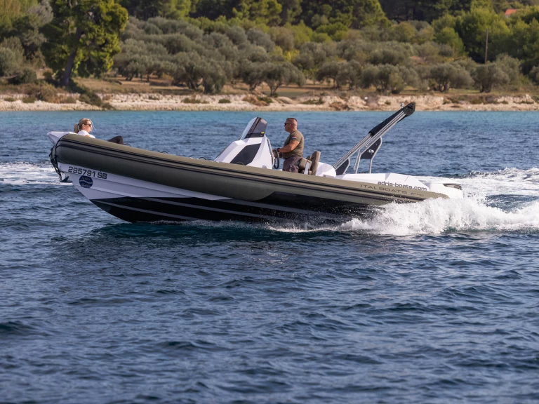 Bareboat Rental RIB Italboats with a boat licence