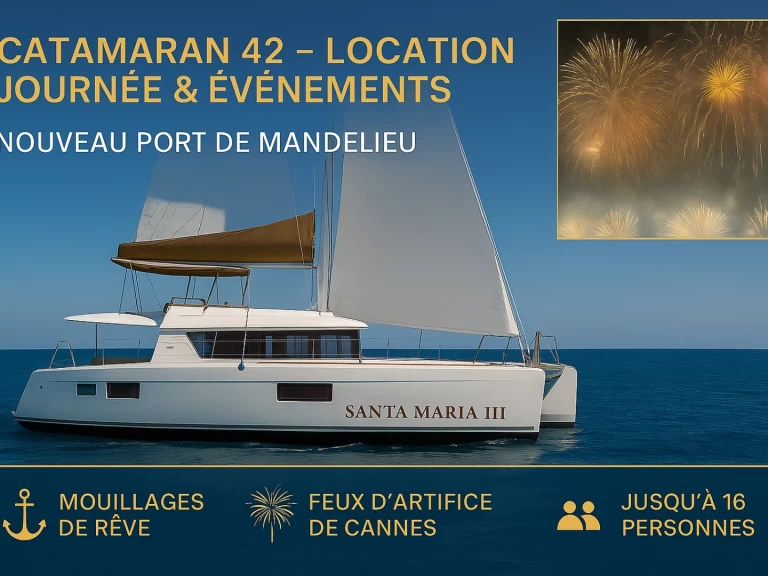 Catamaran for rent France at the best price