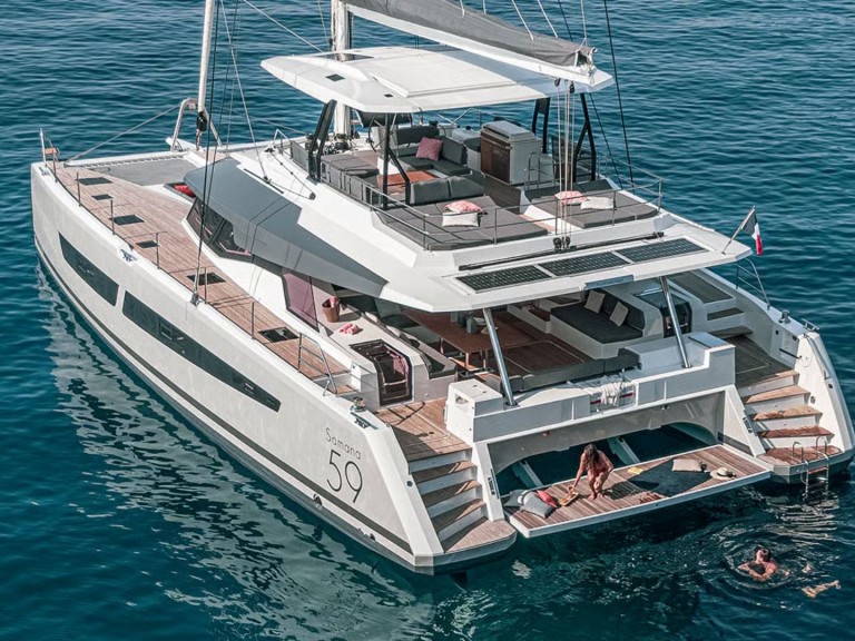 Bareboat Rental Catamaran Fountaine Pajot with a boat licence